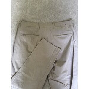 Link Soul Board Walker Pants Mens 38x29 Heather Tan Chino Golf Stretch Straight